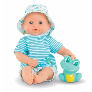 Panenka na koupání Baby Bath Marin Mon Premiere Corolle s modrýma mrkacíma očima a žábou 30 cm od 18 měsíců