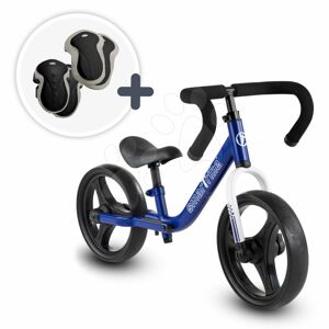 Balanční odrážedlo skládací Folding Balance Bike Blue smarTrike modré z hliníku s ergonomickými úchyty od 2–5 let a chrániče jako dárek