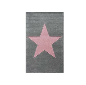 Livone Dětský koberec - Hollywood Star barva: šedá x růžová, Velikost: 120 x 180