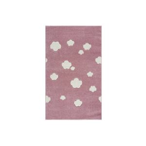 Livone Dětský koberec - Malý Mráček barva: růžová-bílá, rozměr: 120 x 180 cm