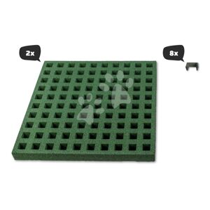 Dopadová deska pro hřiště ve tvaru čtverce 54*54 cm Square Freezone Safety 2 Tiles Exit Toys sada 2 kusů zatravňovací protismykové