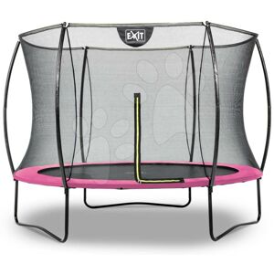 Trampolína s ochrannou sítí Silhouette trampoline Pink Exit Toys kulatá průměr 244 cm růžová