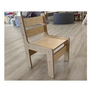 ELIS DESIGN Dětská dřevěná židlička k učicí věži 3v1 varianta: bezbarvý lak