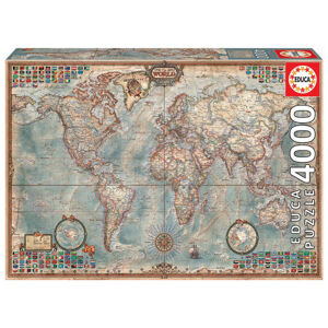 Educa Puzzle The World Executive Map 4000 dílků 14827 barevné