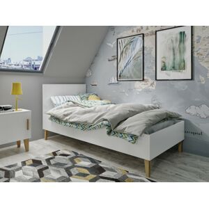 Vyrobeno v EU Dětská postel s čelem 80 x 180 cm barva: Bílá