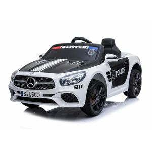 mamido Dětské elektrické autíčko Mercedes SL500 policie bílé