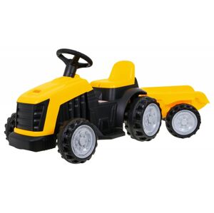 mamido Dětský elektrický traktor s přívěsem žlutý