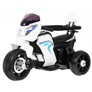mamido Dětská elektrická motorka 3v1 bílá