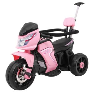 mamido Dětská elektrická motorka 3v1 růžová