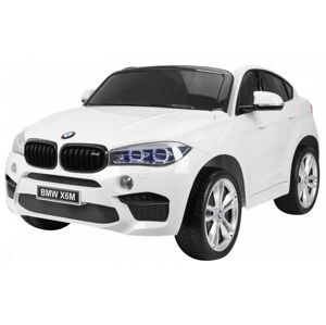 mamido Elektrické autíčko BMW X6 M dvoumístné XXL bílé