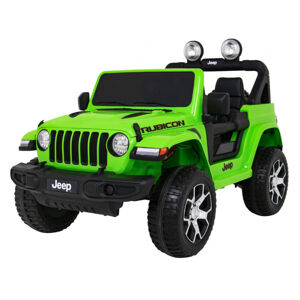 mamido Elektrické autíčko Jeep Wrangler Rubicon 4x4 zelené