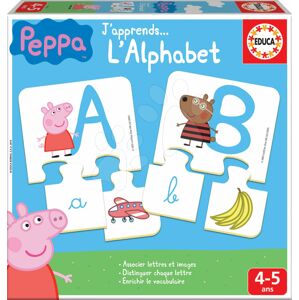 Naučná hra Učíme se ABC Peppa Pig Educa s obrázky a písmeny 78 dílů od 4–5 let