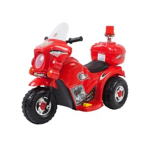 mamido Dětská elektrická motorka Policie červená