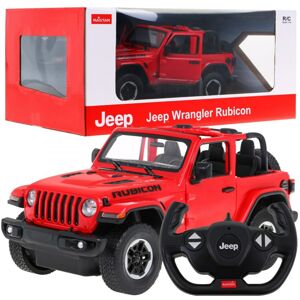 mamido Auto na dálkové ovládání R/C Jeep Wrangler Rastar 1:14 červené