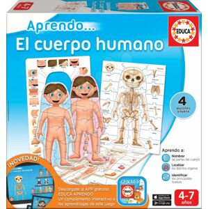 Naučná hra Učíme se naše tělo Educa 4 puzzle španělsky od 4–7 let