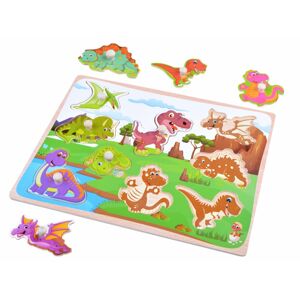 mamido Dřevěné puzzle dinosauři
