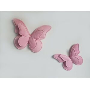 ELIS DESIGN Dekorační polštářky na zeď - motýli barva: růžová