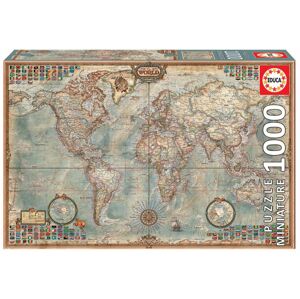 Educa Puzzle O Mundo Political Map of the world 1000 dílků 16764