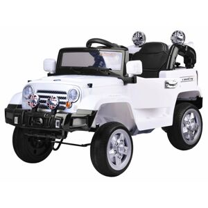 mamido Elektrické autíčko Terénní Jeep EVA bílá