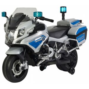 mamido Dětská elektrická motorka BMW R1200 Policie stříbrná