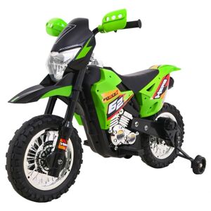 mamido Dětská elektrická motorka Cross Force zelená