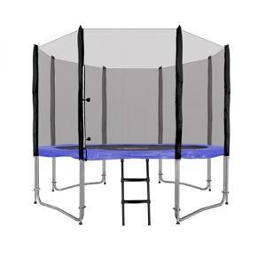 mamido Trampolína s ochrannou sítí a žebříkem 305 cm modrá