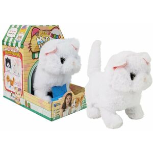 mamido Interaktivní plyšák kočka bílá