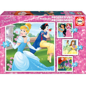 Educa dětské progresivní puzzle Disney Princezny 17166