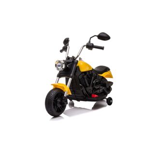 mamido Dětská elektrická motorka Chopper V-Max žlutá