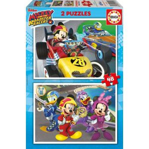 Puzzle Mickey and the roadster racers Educa 2 x 48 dílků od 5 let