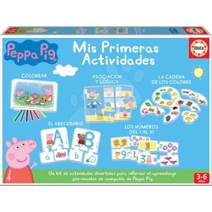 Naučné hry pro nejmenší Peppa Pig Educa 5 různých naučných aktivit od 3–6 let