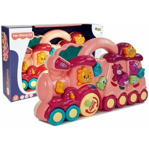 mamido Dětská interaktivní lokomotiva růžová