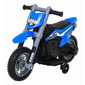 mamido Dětská elektrická motorka V-Cross modrá