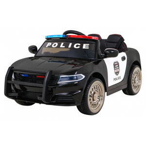 mamido Dětské elektrické autíčko Super-Police černé