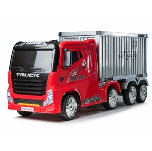 mamido Dětský elektrický kamion Champion Truck 4x4 červený