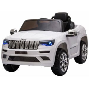 mamido Dětské elektrické autíčko Jeep Grand Cherokee bílé