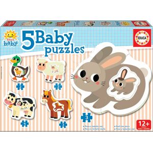 Educa puzzle pro nejmenší Baby 5 – Zvířátka se zajíčkem 17574