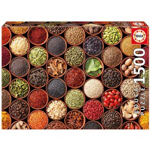 Educa puzzle Herbs and spices 1500 dílků a fix lepidlo 17666
