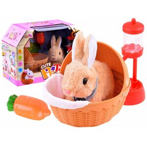mamido Interaktivní králík v košíku s příslušenstvím