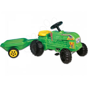 Dohány detský farmářský traktor Turbo s vlečkou 100 zelený