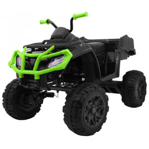 mamido Dětská elektrická čtyřkolka ATV XL černo zelená