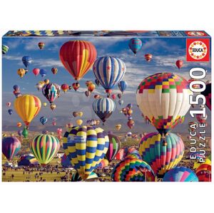 Educa puzzle Hot Air Balloons 1500 dílků a fix lepidlo 17977
