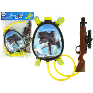 mamido Dětská vodní pistole Dino se zásobníkem v batohu