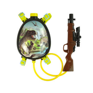 mamido Dětská vodní pistole Dino se zásobníkem v batohu zelená