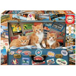 Detské puzzle Travelling kittens Educa 200 dílků od 6 let