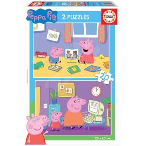Puzzle Peppa Pig Educa 2 x 20 dílků od 4 let