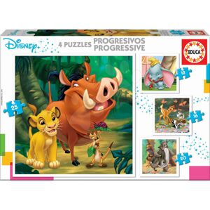 Puzzle Lví král Disney progresivní Educa 12-16-20-25 dílků