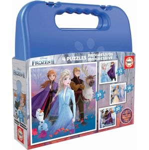 Dětské puzzle v kufříku Frozen 2 Case Educa 12-16-20-25 dílků od 4 let