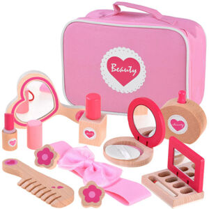 mamido Dětský kosmetický kufřík s vybavením růžový
