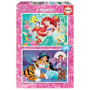 Puzzle Ariel a Jasmin Educa 2 x 48 dílů od 5 let